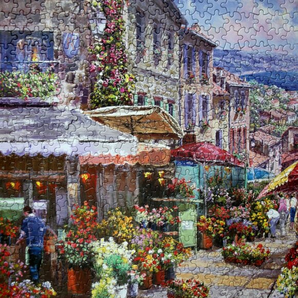 Flower Garden Triptych, 1500 piece puzzle, Karmin International - Picture 4 of 6